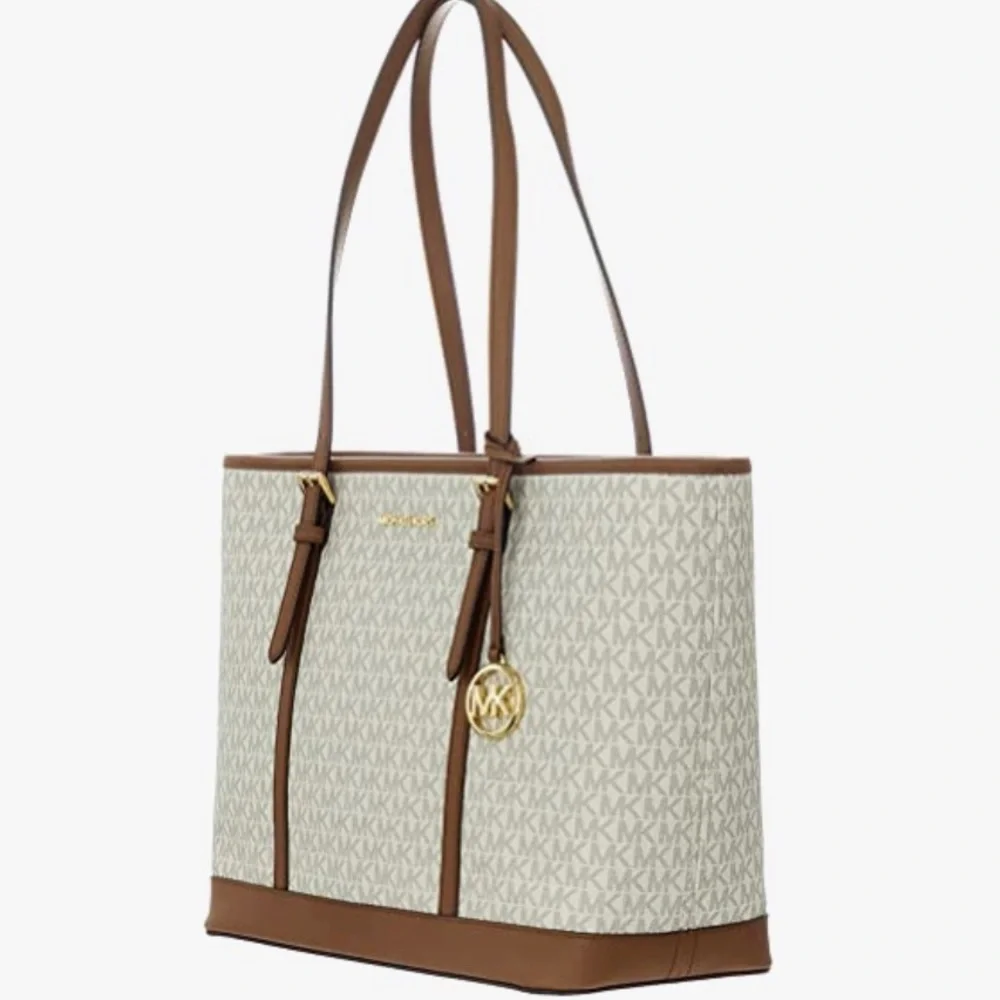MICHAEL KORS TOP ZIP LARGE TOTE VANILLA COLOR